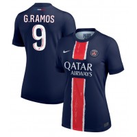 Camisa de Futebol Paris Saint-Germain Goncalo Ramos #9 Equipamento Principal Mulheres 2024-25 Manga Curta